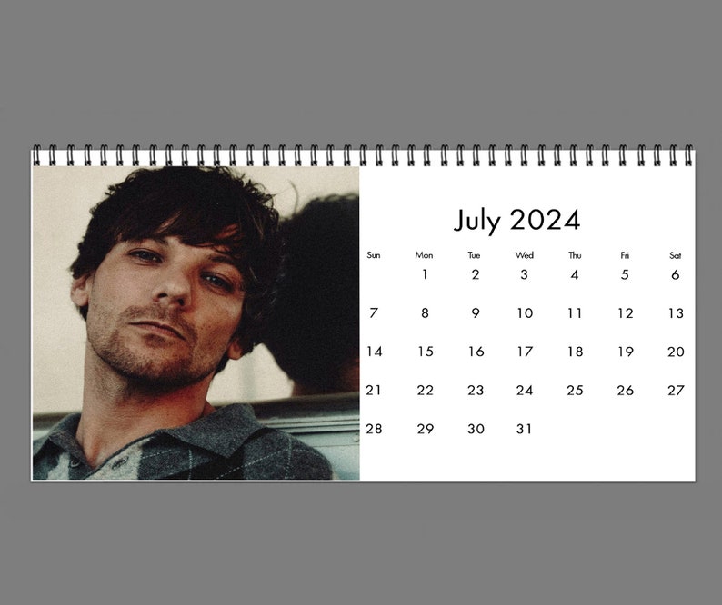 2024 Louis Tomlinson Calendar 2024 Desk Calendar Celebrity Etsy