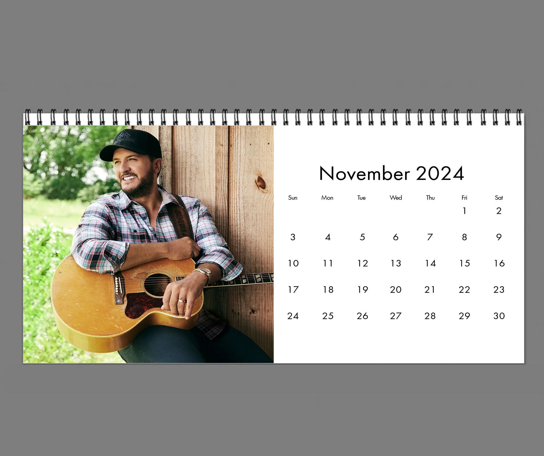 2024 Luke Bryan Calendar, 2024 Desk Calendar, Celebrity Calendar sold