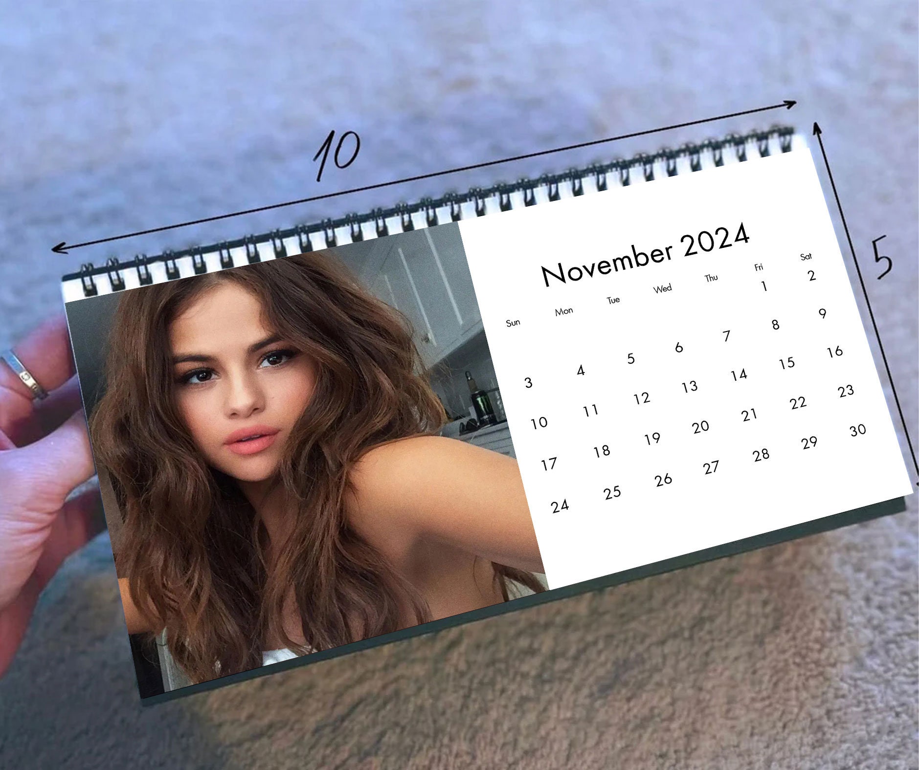 2024 Selena Gomez Calendar, 2024 Desk Calendar, Celebrity Calendar sold