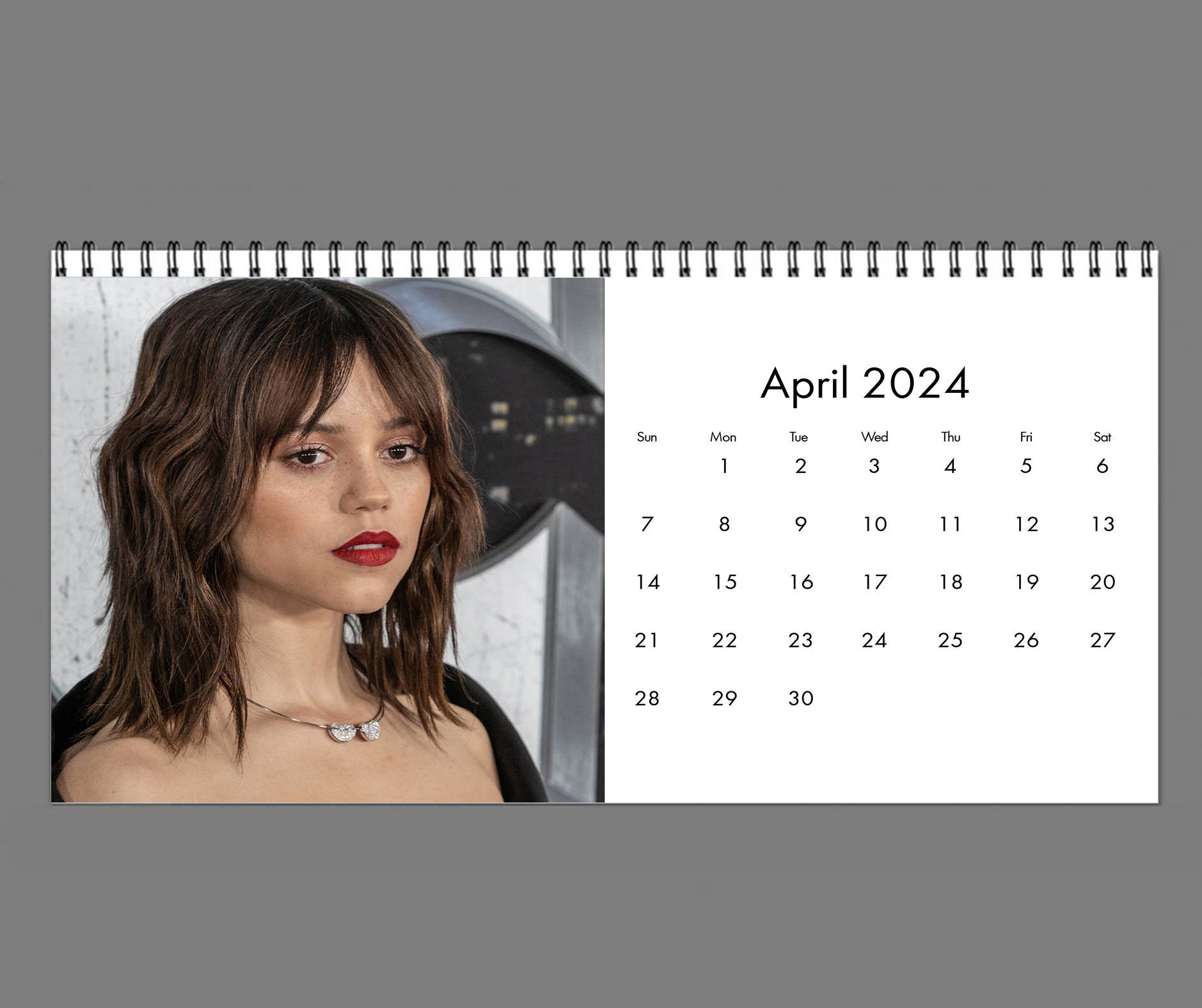 2024 Jenna Ortega Calendar, 2024 Desk Calendar, Celebrity Calendar sold
