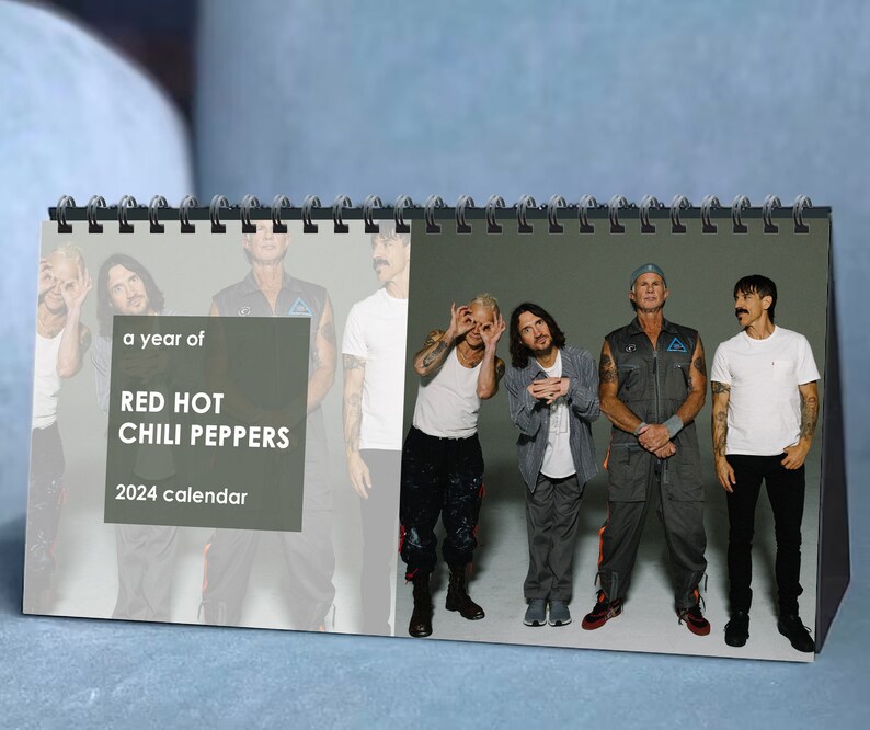 2024 Red Hot Chill Peppers Calendar 2024 Desk Calendar Etsy Australia