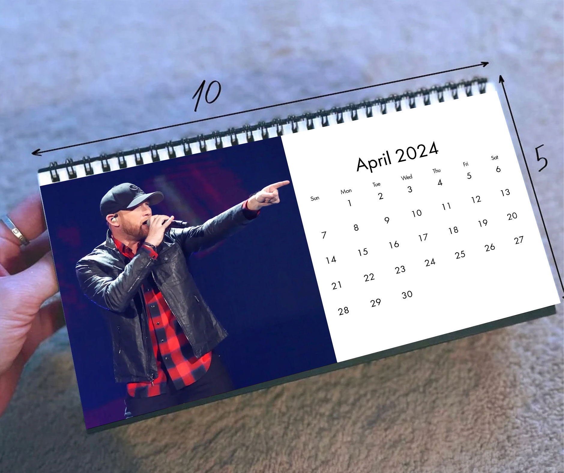 2025 Cole Swindell Calendar, 2025 Desk Calendar, Celebrity Calendar