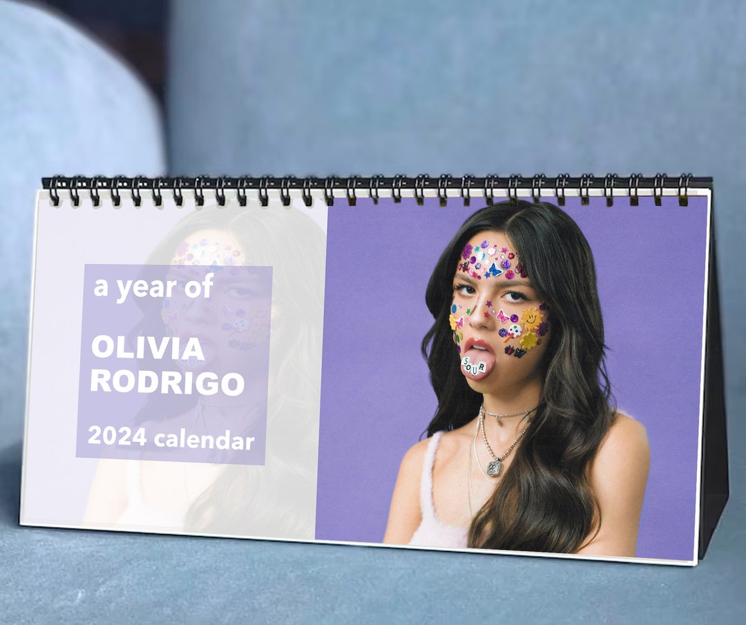 2024 Olivia Rodrigo Calendar 2024 Desk Calendar Celebrity Etsy UK