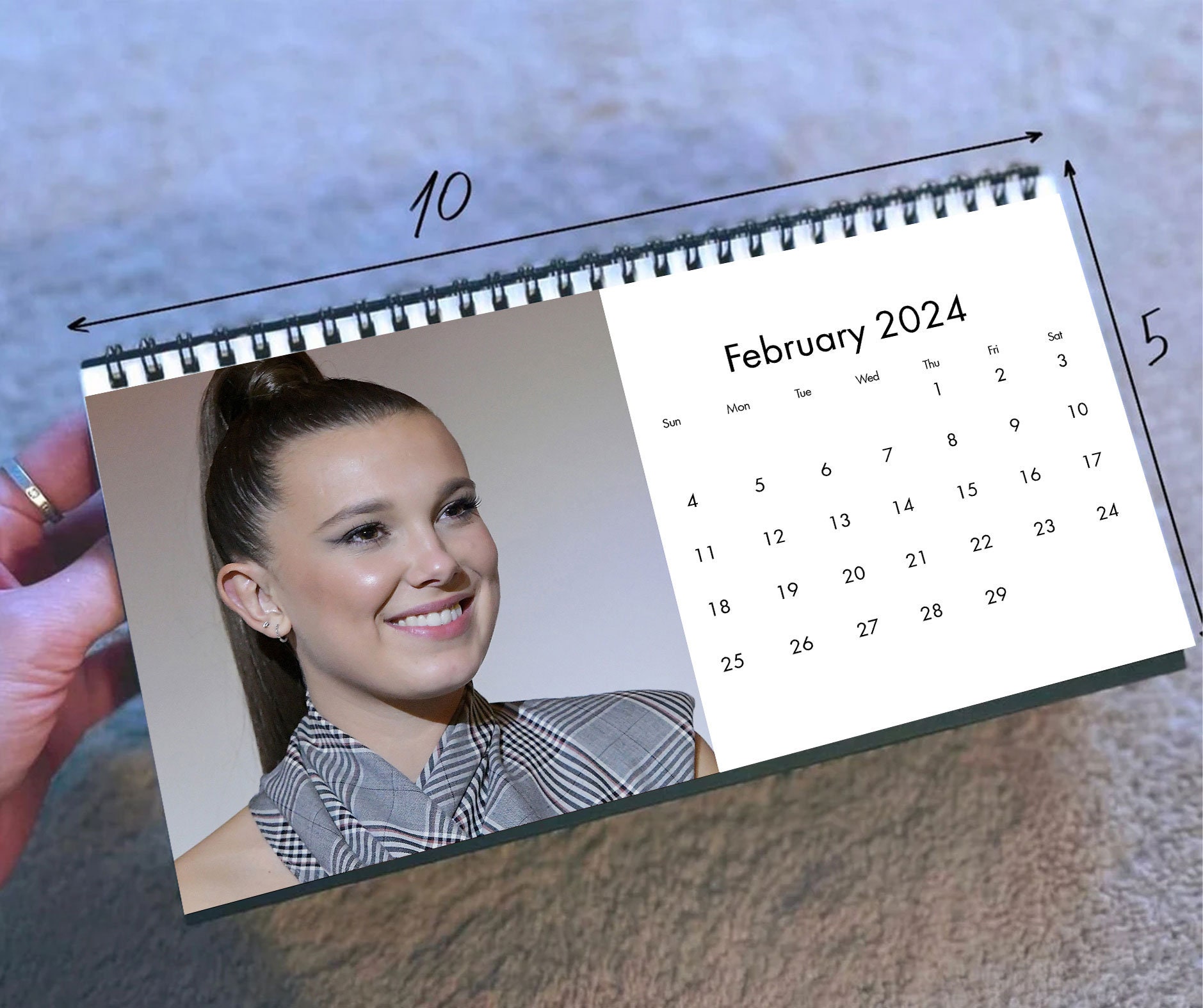 2024 Millie Brown Calendar, 2024 Desk Calendar, Celebrity Calendar sold