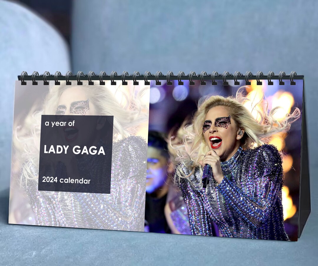 2024 Lady Gaga Calendar 2024 Desk Calendar Celebrity Etsy UK