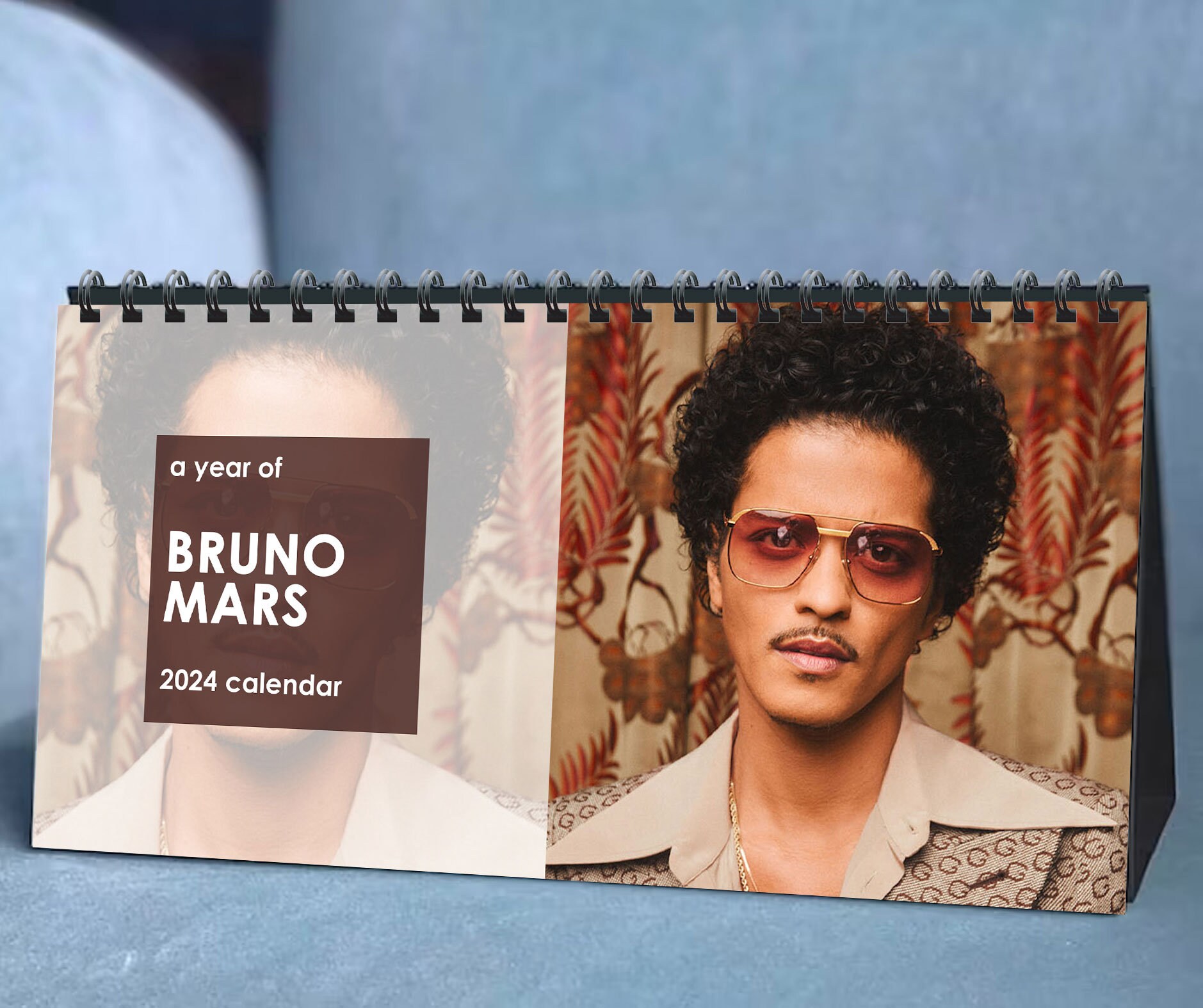 2024 Bruno Mars Calendar, 2024 Desk Calendar, Celebrity Calendar sold