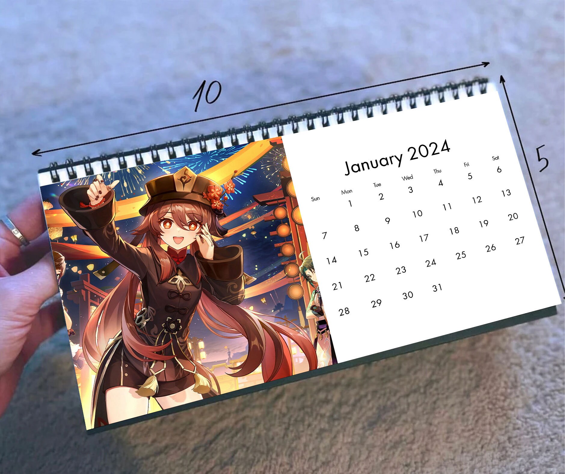 2024 Genshin Impact Calendar, 2024 Desk Calendar, Celebrity Calendar