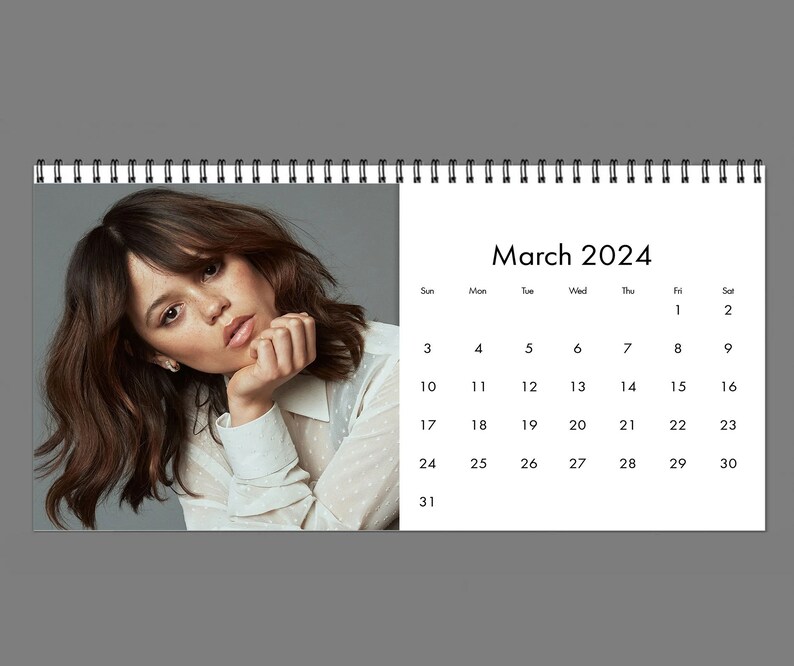 2024 Jenna Ortega Calendar 2024 Desk Calendar Celebrity Etsy Canada