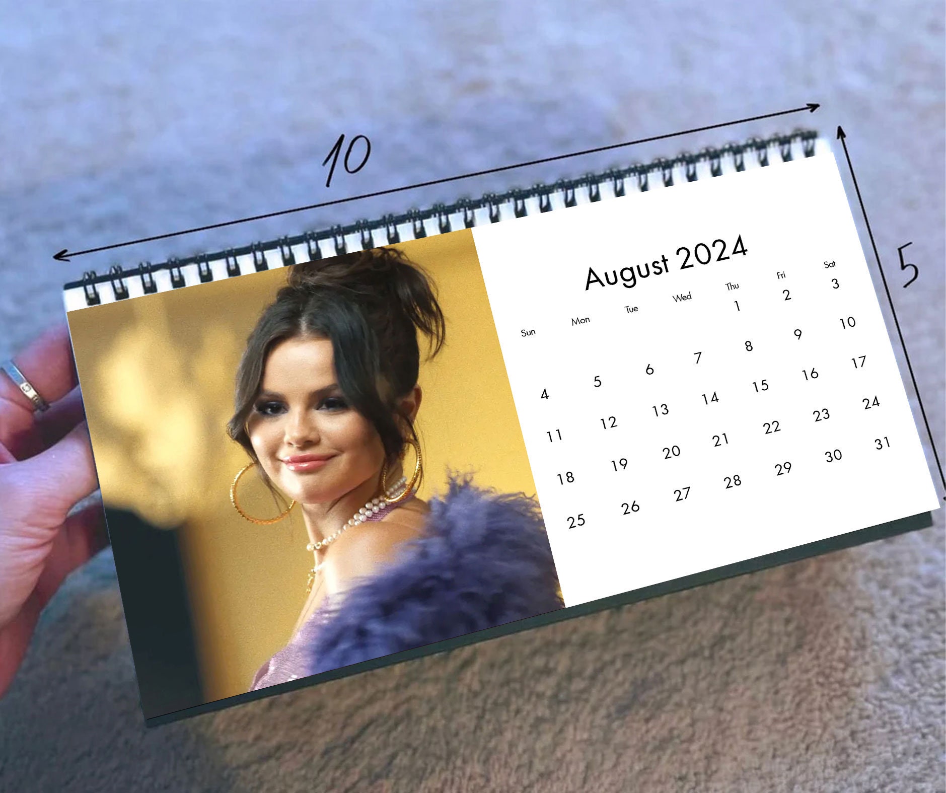 2024 Selena Gomez Calendar, 2024 Desk Calendar, Celebrity Calendar sold