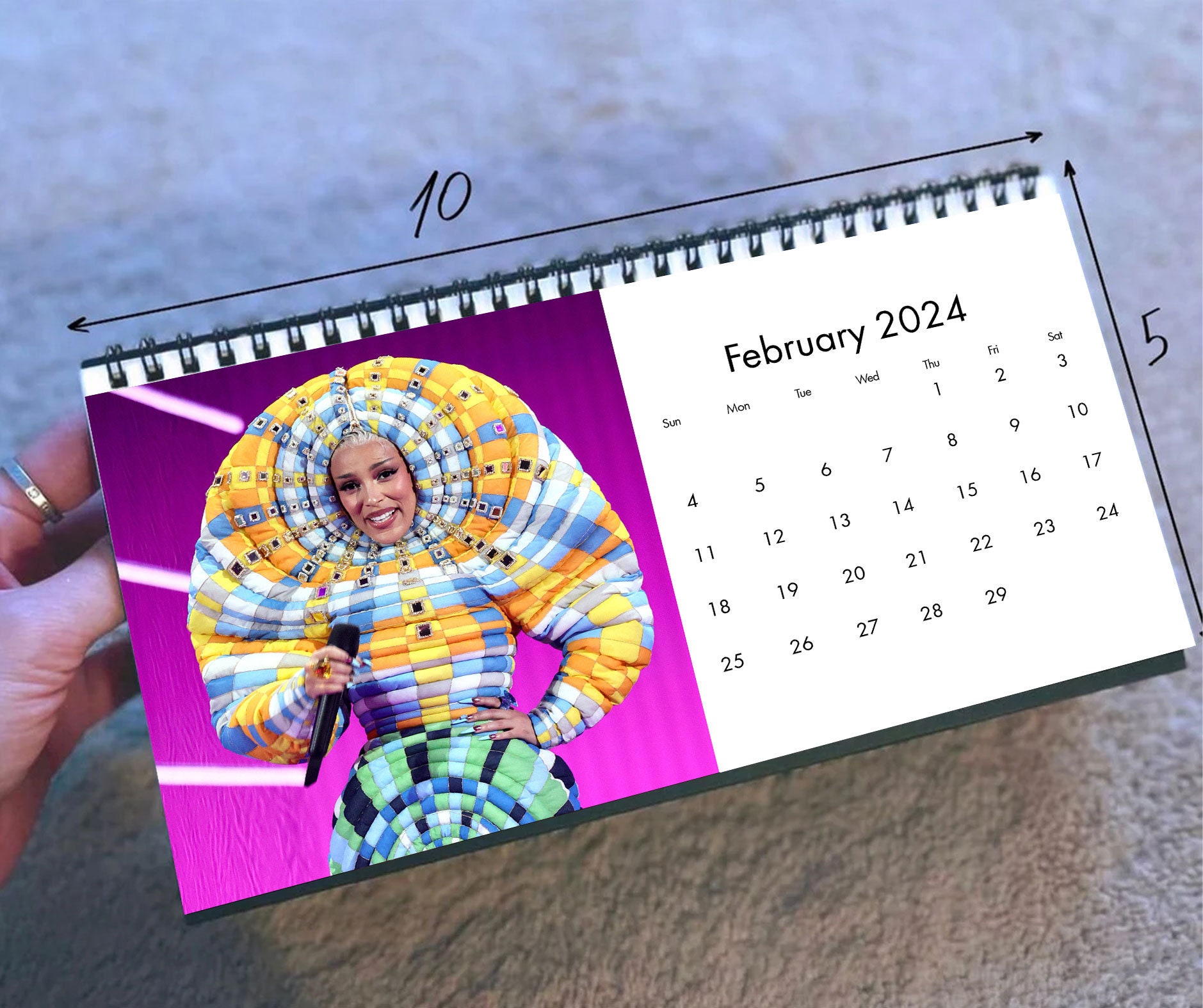 2024 Doja Cat Calendar 2024 Desk Calendar Celebrity Etsy UK