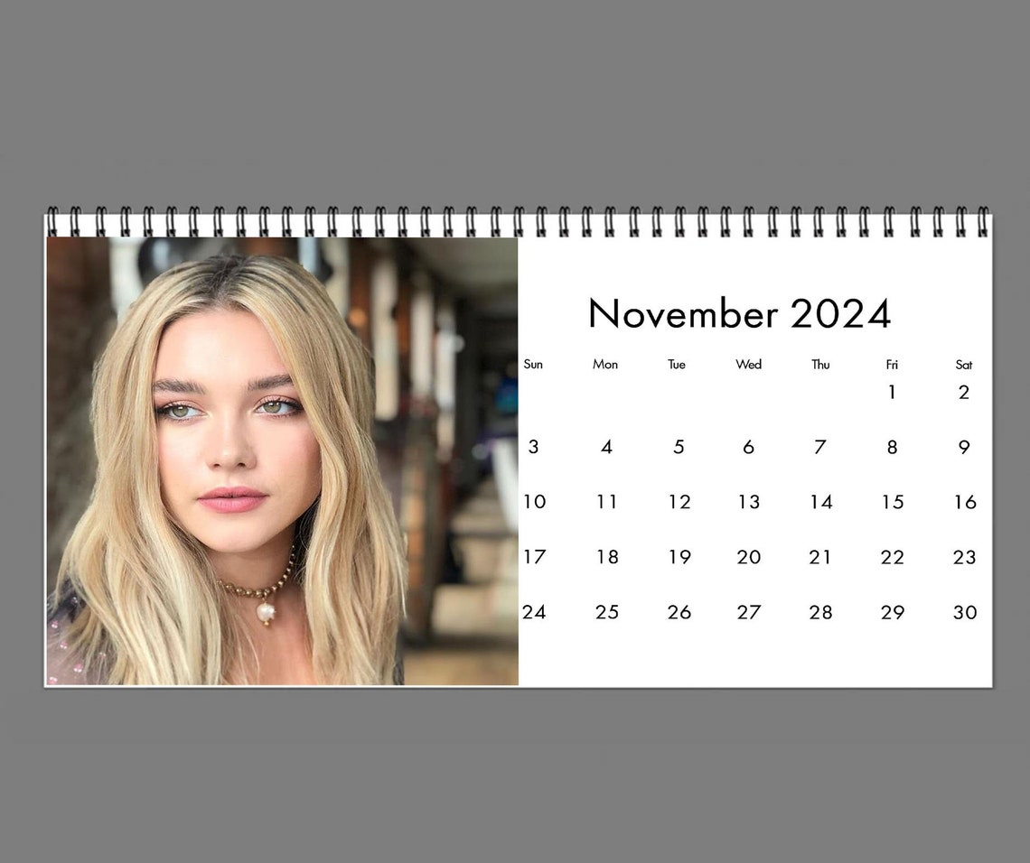 2024 Florence Pugh Calendar 2024 Desk Calendar Celebrity Etsy Canada