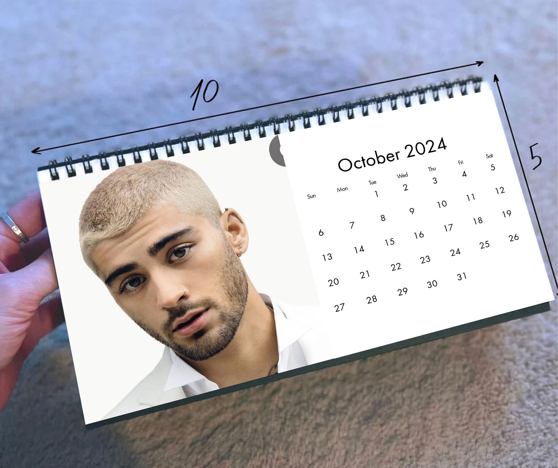 2024 Zayn MaLik Calendar, 2024 Desk Calendar, Celebrity Calendar sold