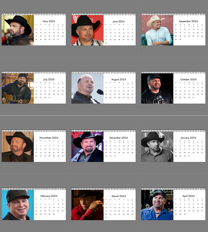 2024 Garth Brooks Calendar 2024 Desk Calendarcelebrity Etsy UK