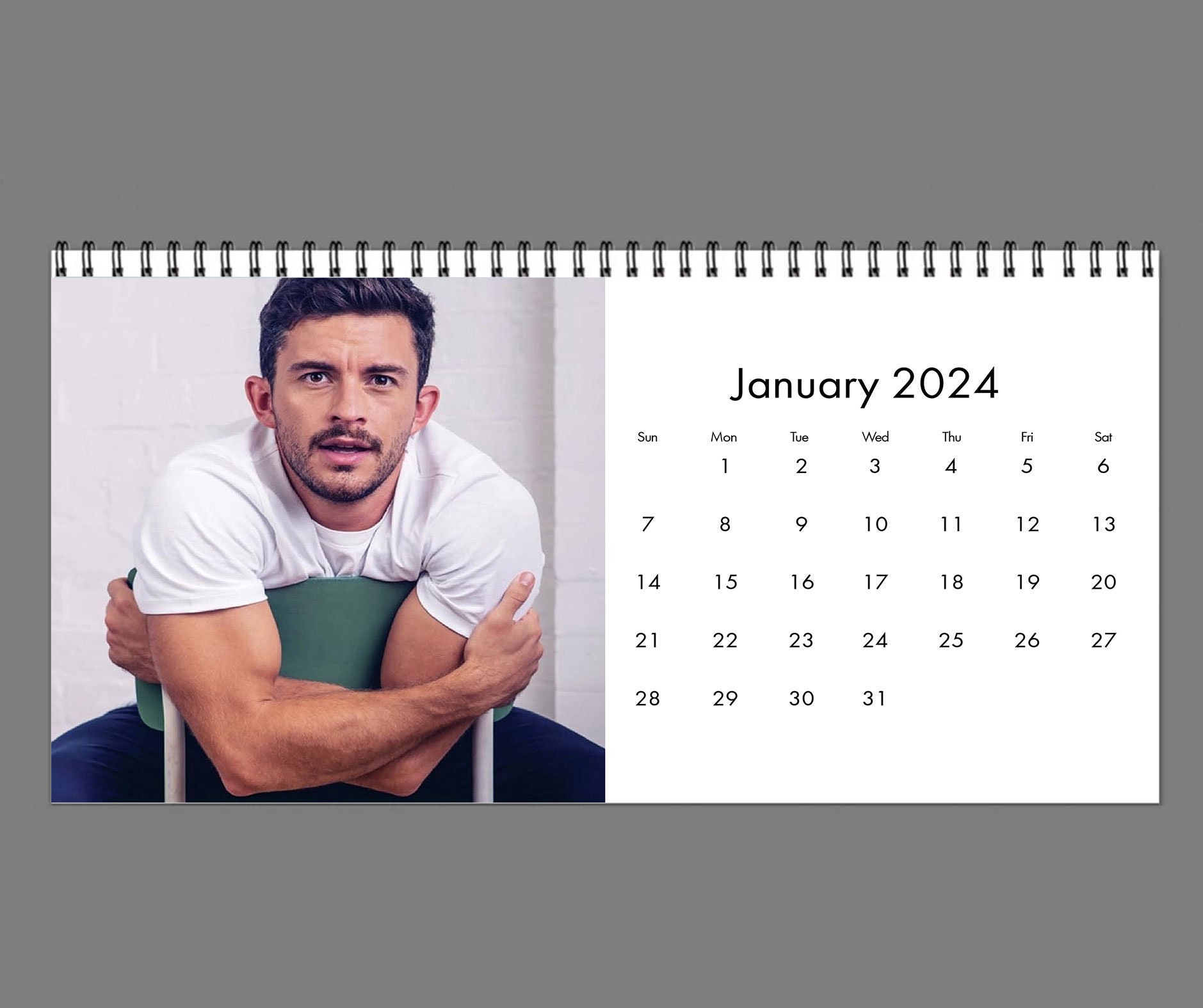 2024 Jonathan Bailey Calendar, 2024 Desk Calendar, Celebrity Calendar
