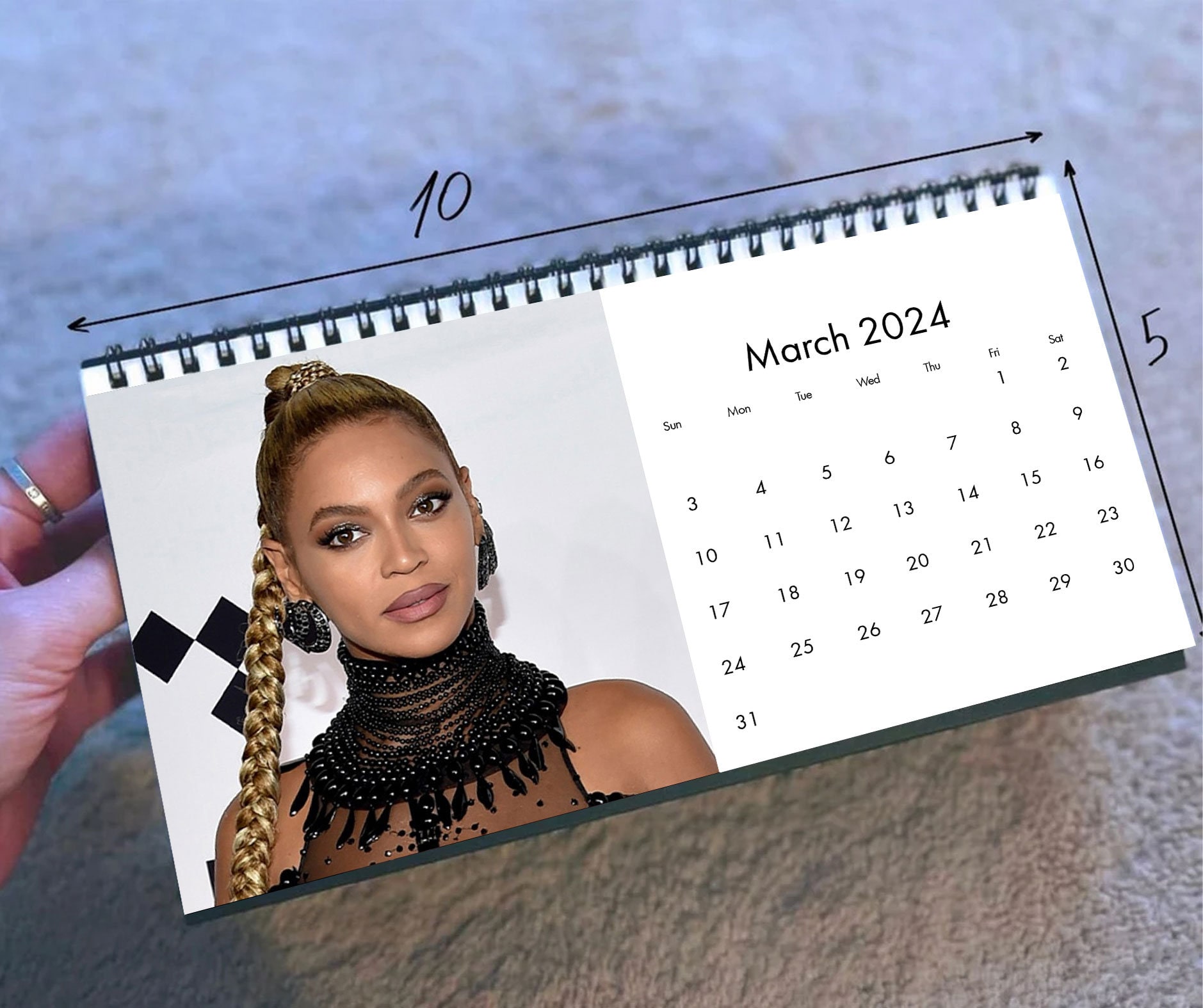 2024 Beyonce Calendar, 2024 Desk Calendar, Celebrity Calendar sold by