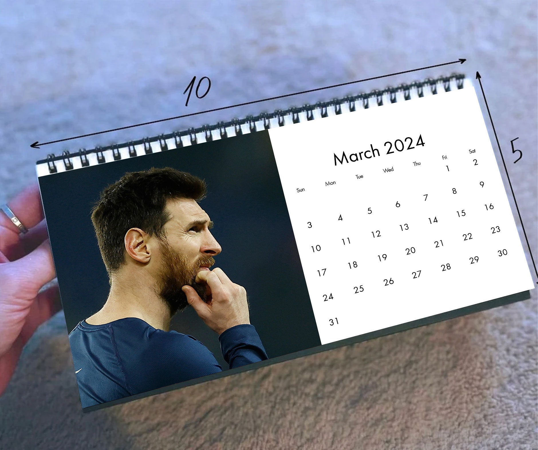 2024 Lionel Messi Calendar 2024 Desk Calendar Celebrity Etsy Australia