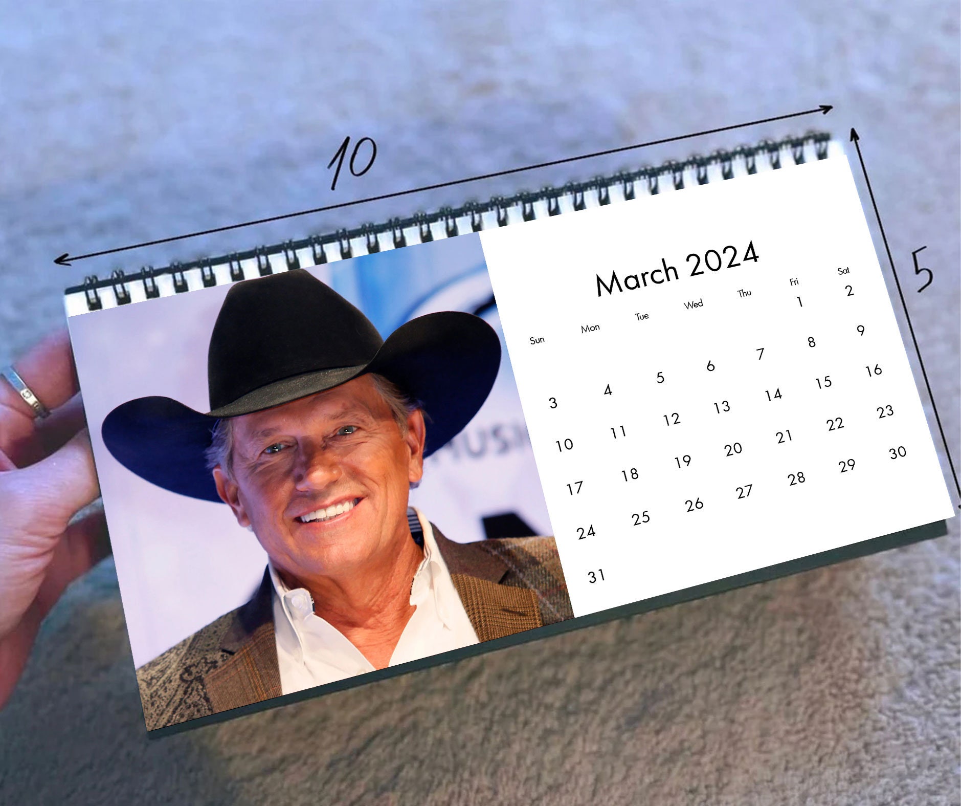 2024 Strait Calendar 2024 Desk Calendar Celebrity Etsy Canada