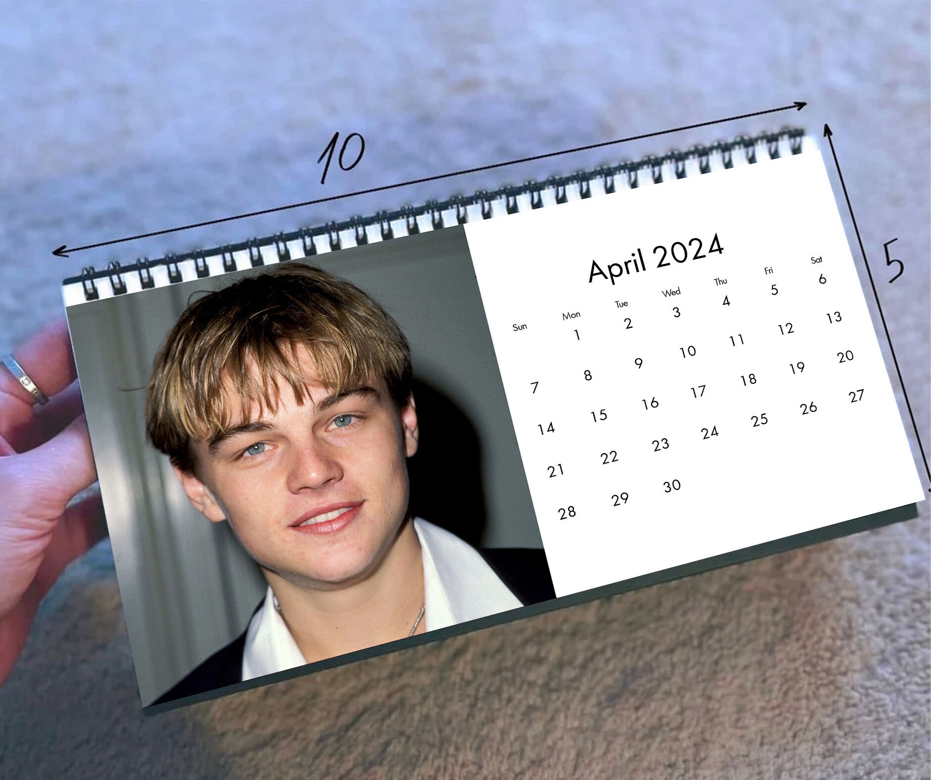 2024 Leonardo Dicaprio Calendar 2024 Desk Calendar Celebrity Etsy