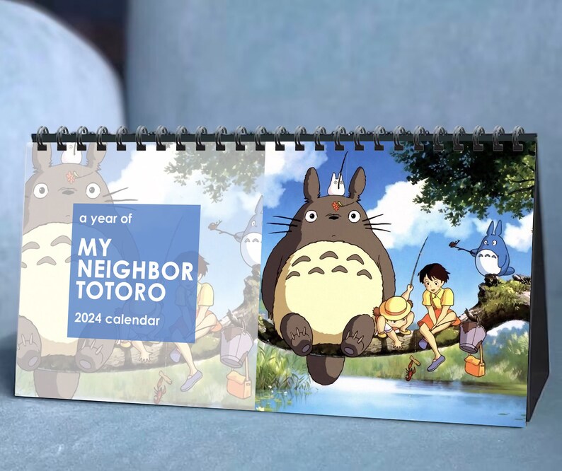 2024 My Neighbor Totoro Calendar 2024 Desk Calendar Japanese Etsy