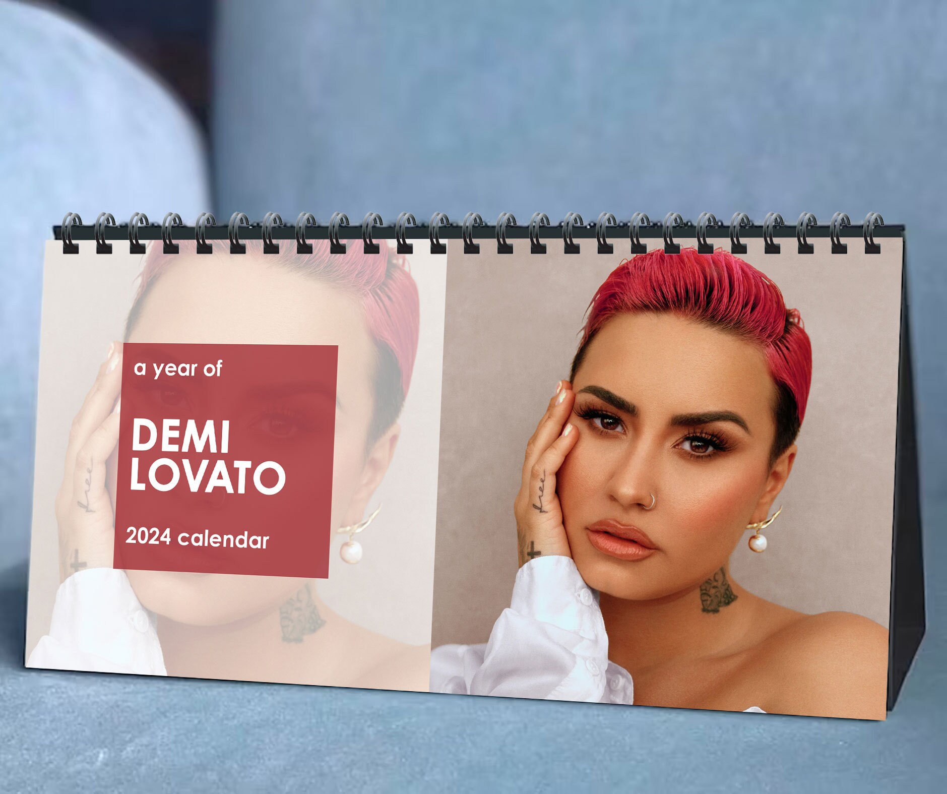 2024 Demi Lovato Calendar, 2024 Desk Calendar, Celebrity Calendar sold