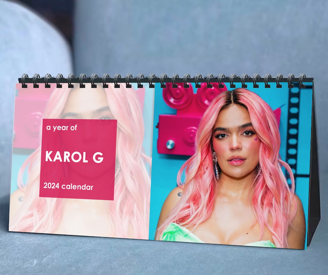 2024-karol-g-calendar-2024-desk-calendar-celebrity-calendar-etsy-uk