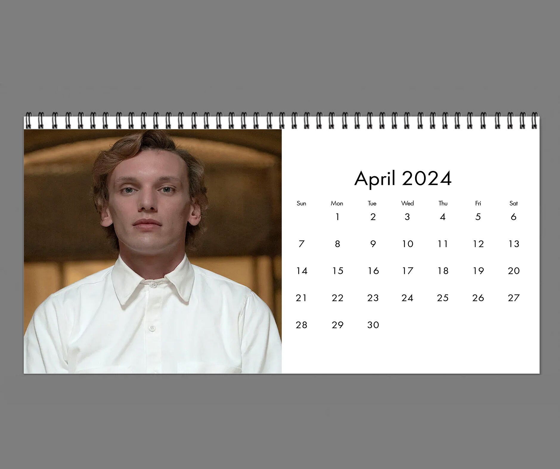 2024 Jamie Campbell Bower Calendar, 2024 Desk Calendar, Celebrity