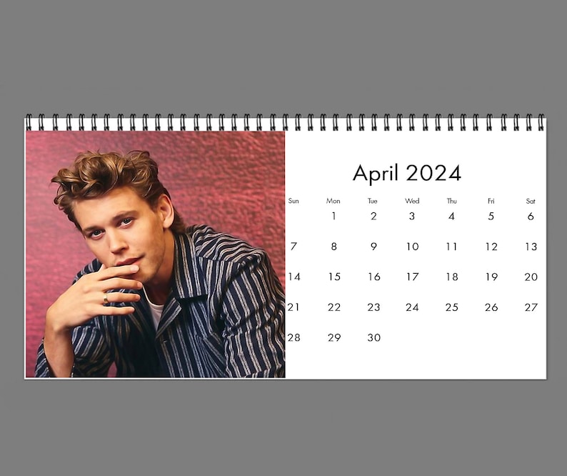 2024 Austin Butler Calendar 2024 Desk Calendar Celebrity Etsy