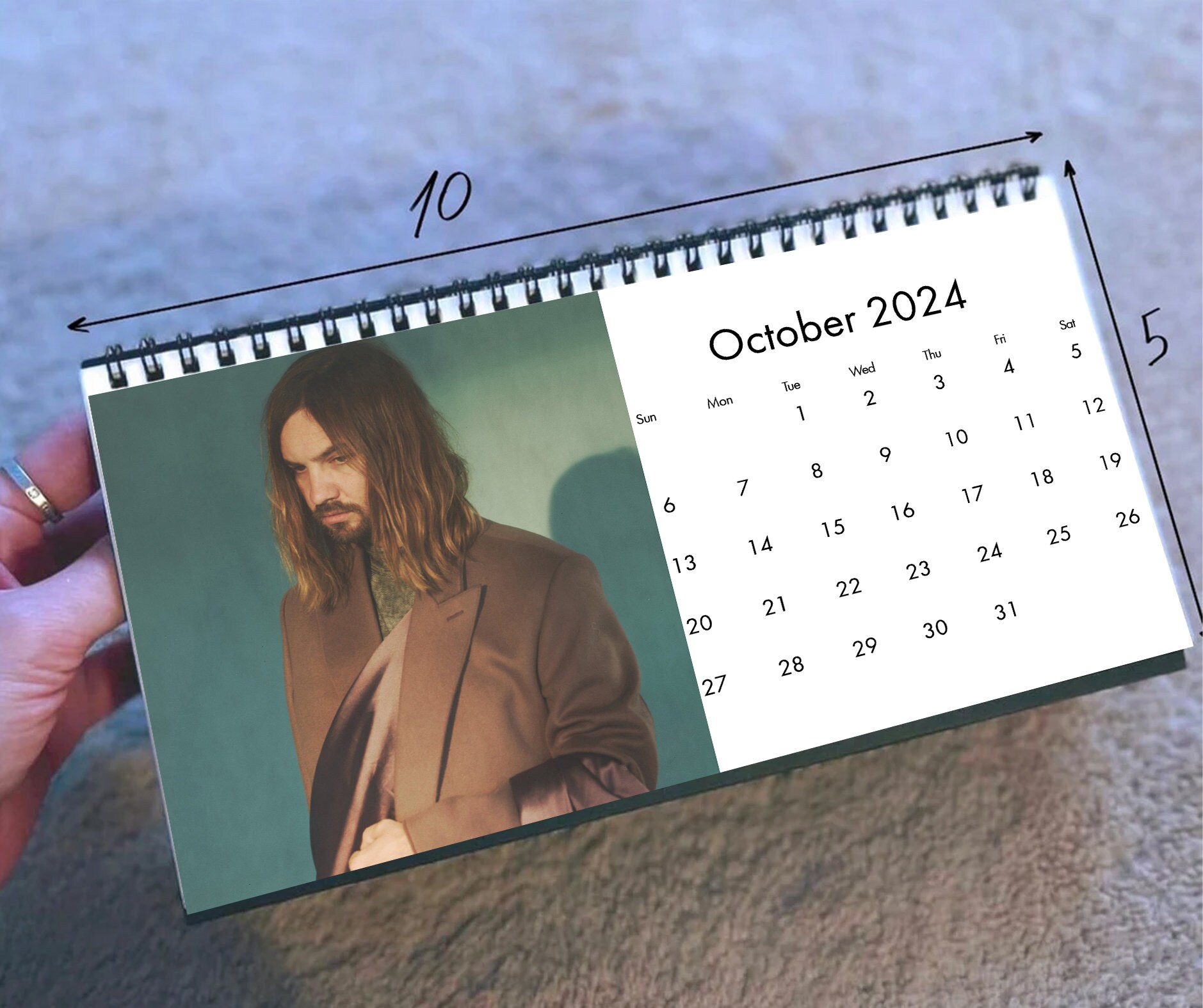 2024 Kevin Parker Calendar, 2024 Desk Calendar, Celebrity Calendar sold