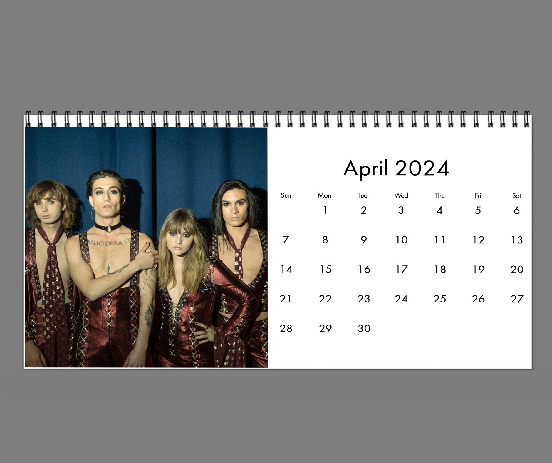 2025 Maneskin Calendar 2025 Desk Calendar Celebrity Etsy UK