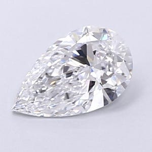 Diamante da 1,00 carati taglio a pera, coltivato in laboratorio / colore D, VVS2, certificato IGI