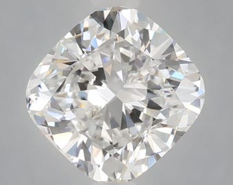 Diamant carré de 2 carats taillé en coussin | Pierre brute certifiée IGI