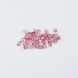 Pink Round Lab Grown Diamonds | Loose CVD Round Diamond for Ring, Earrings, Pendant