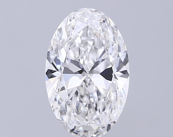 Diamante ovalado cultivado en laboratorio con certificación IGI: gema suelta E VVS2