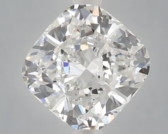 Diamant carré de 2 carats taillé en coussin | Pierre brute certifiée IGI