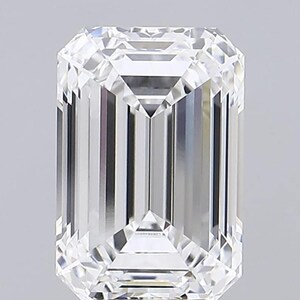 Certyfikowany przez IGI diament o szlifie szmaragdowym 1-8 CT, hodowany laboratoryjnie: luźny kamień szlachetny E/VVS2