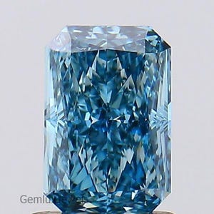 Vivid Blue Radiant Lab Grown Diamond, Radiant Cut Lab Diamond, Loose Radiant Diamond, Blue Radiant Diamond for Pendant/Ring/Earrings