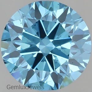 Round Cut Fancy Vivid Blue Lab Grown Diamond: IGI Certified Loose Stone