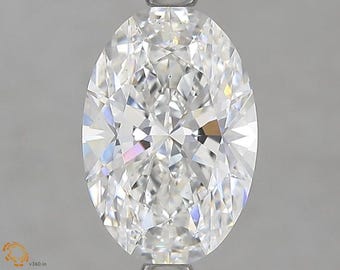 Diamante suelto ovalado cultivado en laboratorio, certificado por IGI, E/VVS2: Ideal para compromiso o boda.