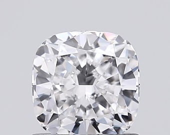 1,01 carat de diamant cultivé en laboratoire | Pierre carrée de taille coussin, certifiée IGI