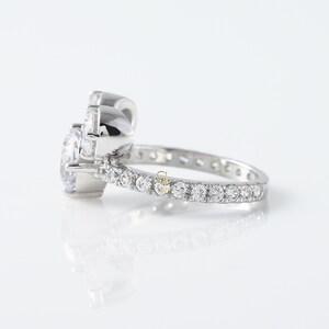 IGI Certified Mouse Face Brilliant Cut Lab Grown Diamond Ring - Three Stone Fairy Tale Ring - Lab Diamond Engagement Ring - 14K Gold Ring