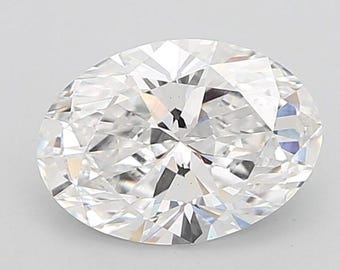 Diamante ovalado cultivado en laboratorio con certificación IGI, gema suelta E/VVS2