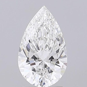 Pear Lab Grown Diamond, 2.00 CT F/VVS2 Pear Diamond, Loose Lab Grown Diamond, Pear Loose Lab Created Diamond For Pendant/Ring