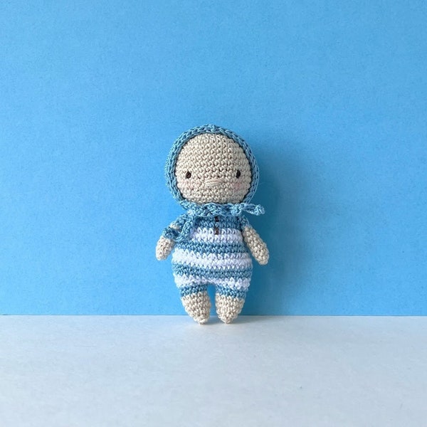 Crochet Baby Doll Pattern, Amigurumi Mini Doll, Crochet Adorable Doll Pattern, Pocket Baby Pattern