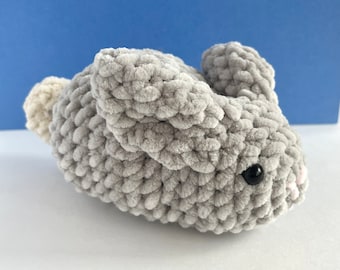 No-Sew Crochet Bunny Pattern, Amigurumi Bunny, Crochet Cute Bunnyloaf Pattern, Beginner Pattern, Lop Bunny Pattern