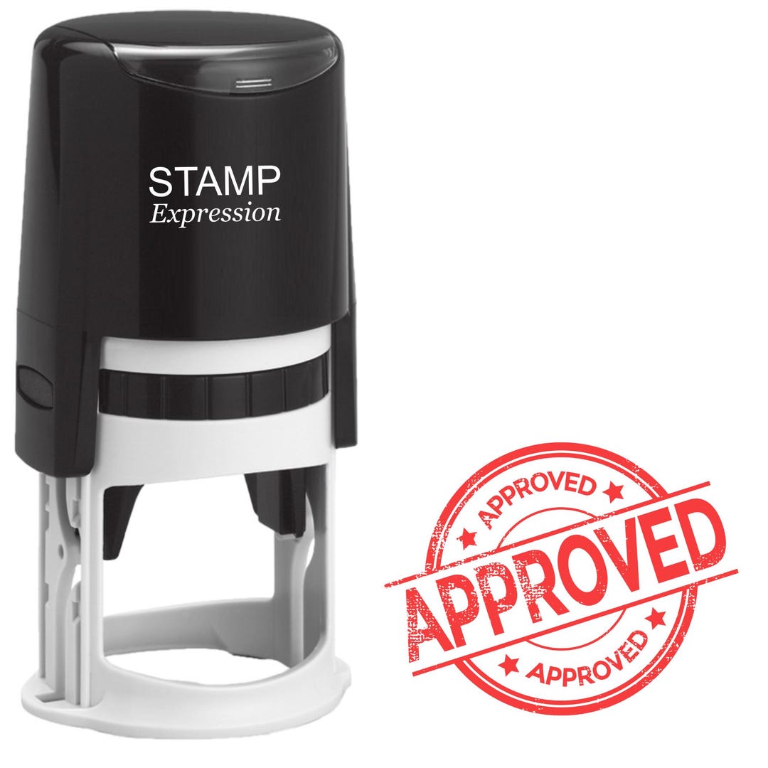 Self-inking APPROVED Stamp – Bold Red Ink | Office, Business, Document ...