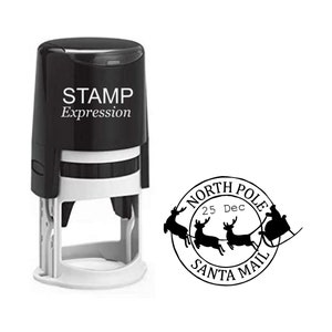 North Pole Santa Mail Christmas Stamp