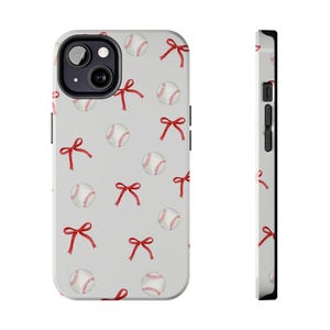 Baseball Baseball schützende Bogen-widerstandsfähige Telefon-Hülle Baseball Mom Baseball-Geschenk-Geschenk für sie iPhone 13 14 15 16