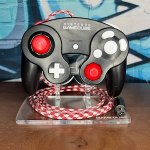 Modded OEM Wired Jet Black GameCube Controller | “Picnic”