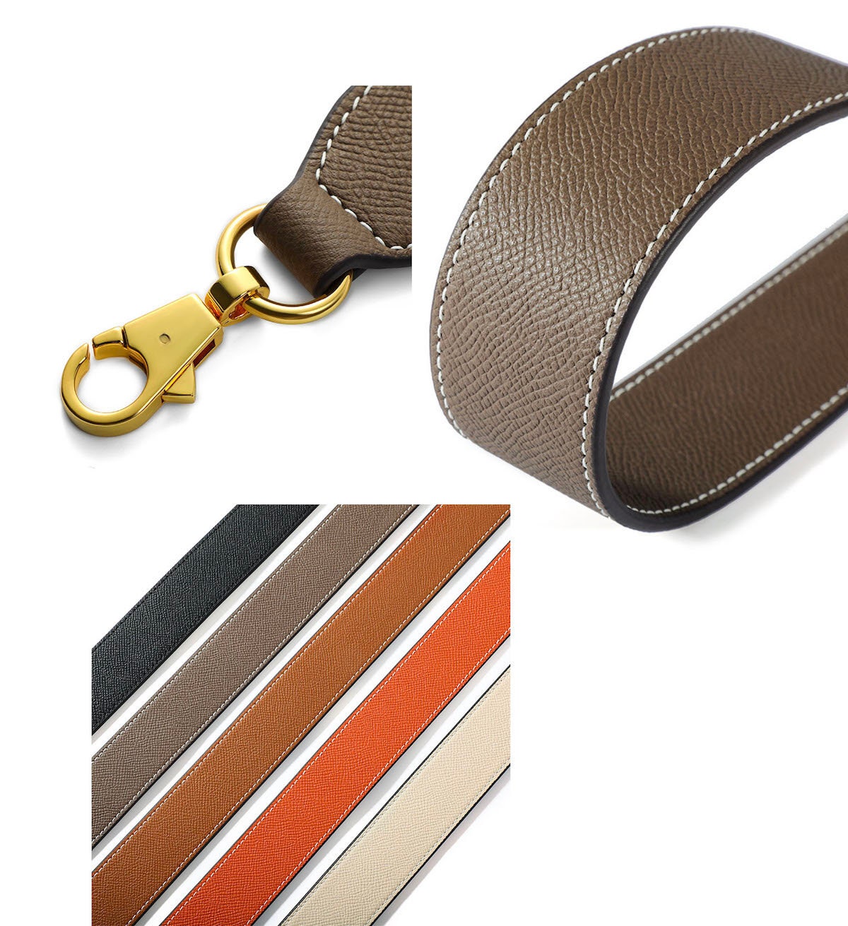 3 2cm 1 3 Wide Epsom Leather Shoulder Bag Strap For Kelly evelyne 3-2cm-1-3-wide-epsom-leather-shoulder-bag-strap-for-kelly-evelyne