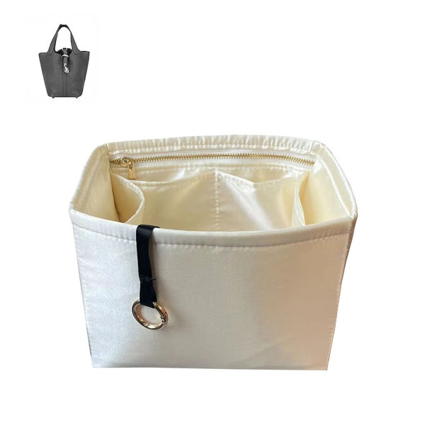 Purse Organizer Picotin 18 22 26 Bags|Silky Smooth,Silk,Luxury Bag Tote Bag Organizer|Designer Handbag Organizer|Bag Liner|Purse Insert